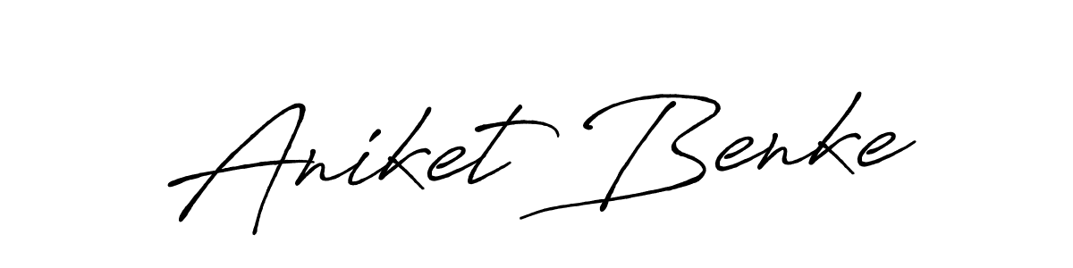 Make a beautiful signature design for name Aniket Benke. Use this online signature maker to create a handwritten signature for free. Aniket Benke signature style 7 images and pictures png