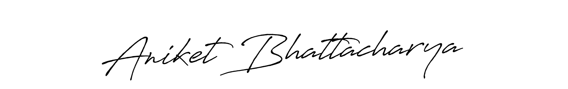 How to make Aniket Bhattacharya signature? Antro_Vectra_Bolder is a professional autograph style. Create handwritten signature for Aniket Bhattacharya name. Aniket Bhattacharya signature style 7 images and pictures png