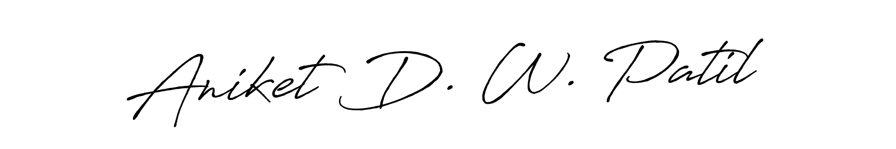 Similarly Antro_Vectra_Bolder is the best handwritten signature design. Signature creator online .You can use it as an online autograph creator for name Aniket D. W. Patil. Aniket D. W. Patil signature style 7 images and pictures png