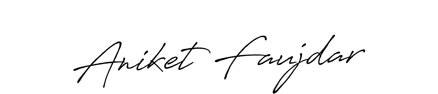 Antro_Vectra_Bolder is a professional signature style that is perfect for those who want to add a touch of class to their signature. It is also a great choice for those who want to make their signature more unique. Get Aniket Faujdar name to fancy signature for free. Aniket Faujdar signature style 7 images and pictures png