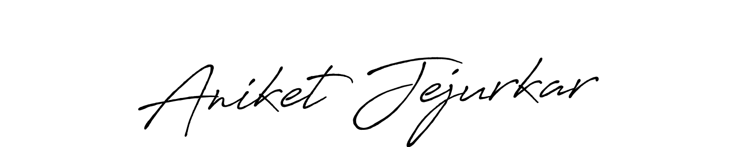 Antro_Vectra_Bolder is a professional signature style that is perfect for those who want to add a touch of class to their signature. It is also a great choice for those who want to make their signature more unique. Get Aniket Jejurkar name to fancy signature for free. Aniket Jejurkar signature style 7 images and pictures png