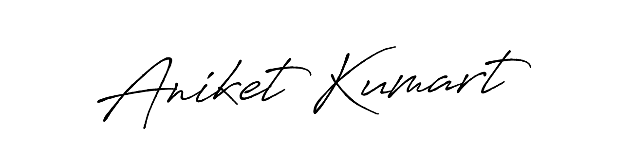 It looks lik you need a new signature style for name Aniket Kumart. Design unique handwritten (Antro_Vectra_Bolder) signature with our free signature maker in just a few clicks. Aniket Kumart signature style 7 images and pictures png