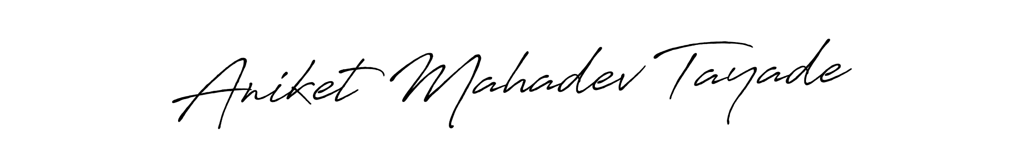 How to make Aniket Mahadev Tayade signature? Antro_Vectra_Bolder is a professional autograph style. Create handwritten signature for Aniket Mahadev Tayade name. Aniket Mahadev Tayade signature style 7 images and pictures png