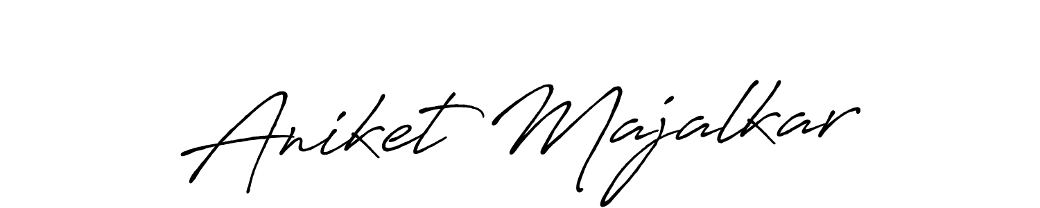 Design your own signature with our free online signature maker. With this signature software, you can create a handwritten (Antro_Vectra_Bolder) signature for name Aniket Majalkar. Aniket Majalkar signature style 7 images and pictures png