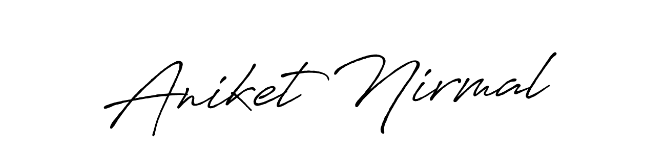 Here are the top 10 professional signature styles for the name Aniket Nirmal. These are the best autograph styles you can use for your name. Aniket Nirmal signature style 7 images and pictures png