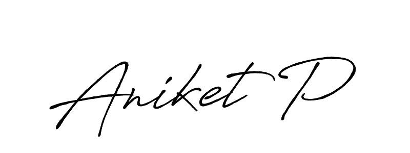 You should practise on your own different ways (Antro_Vectra_Bolder) to write your name (Aniket P) in signature. don't let someone else do it for you. Aniket P signature style 7 images and pictures png