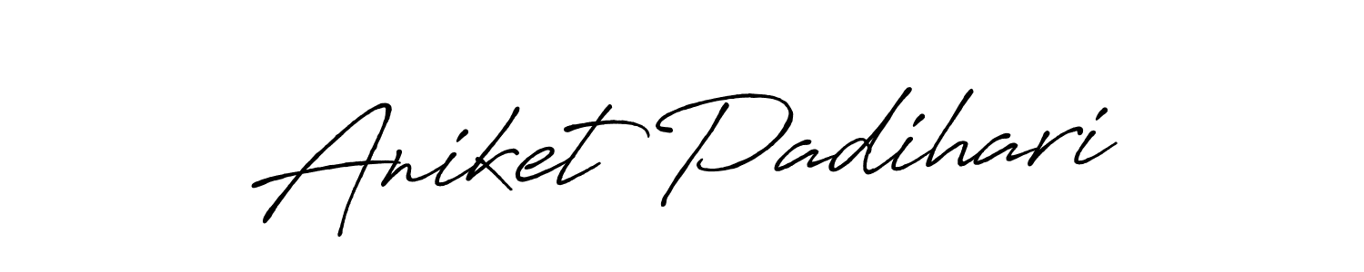Antro_Vectra_Bolder is a professional signature style that is perfect for those who want to add a touch of class to their signature. It is also a great choice for those who want to make their signature more unique. Get Aniket Padihari name to fancy signature for free. Aniket Padihari signature style 7 images and pictures png