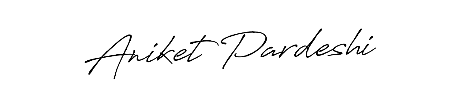Use a signature maker to create a handwritten signature online. With this signature software, you can design (Antro_Vectra_Bolder) your own signature for name Aniket Pardeshi. Aniket Pardeshi signature style 7 images and pictures png