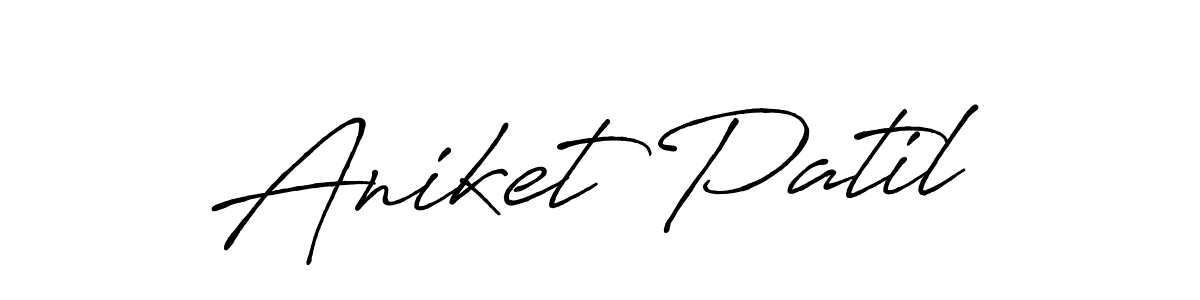 Use a signature maker to create a handwritten signature online. With this signature software, you can design (Antro_Vectra_Bolder) your own signature for name Aniket Patil. Aniket Patil signature style 7 images and pictures png