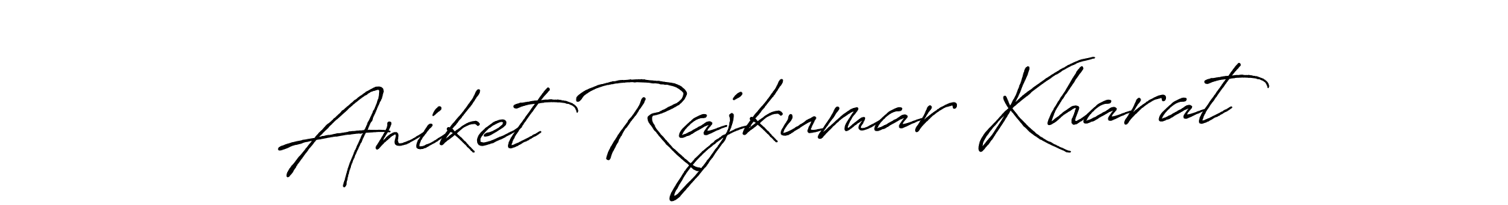 Make a beautiful signature design for name Aniket Rajkumar Kharat. With this signature (Antro_Vectra_Bolder) style, you can create a handwritten signature for free. Aniket Rajkumar Kharat signature style 7 images and pictures png