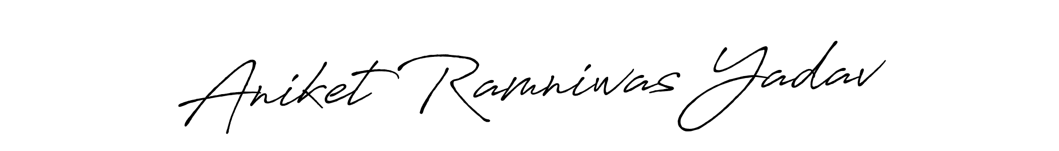 It looks lik you need a new signature style for name Aniket Ramniwas Yadav. Design unique handwritten (Antro_Vectra_Bolder) signature with our free signature maker in just a few clicks. Aniket Ramniwas Yadav signature style 7 images and pictures png