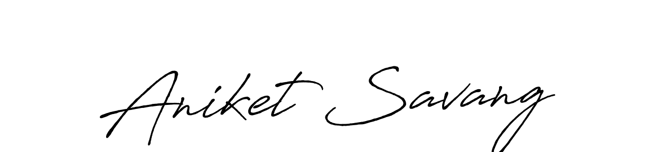 You can use this online signature creator to create a handwritten signature for the name Aniket Savang. This is the best online autograph maker. Aniket Savang signature style 7 images and pictures png