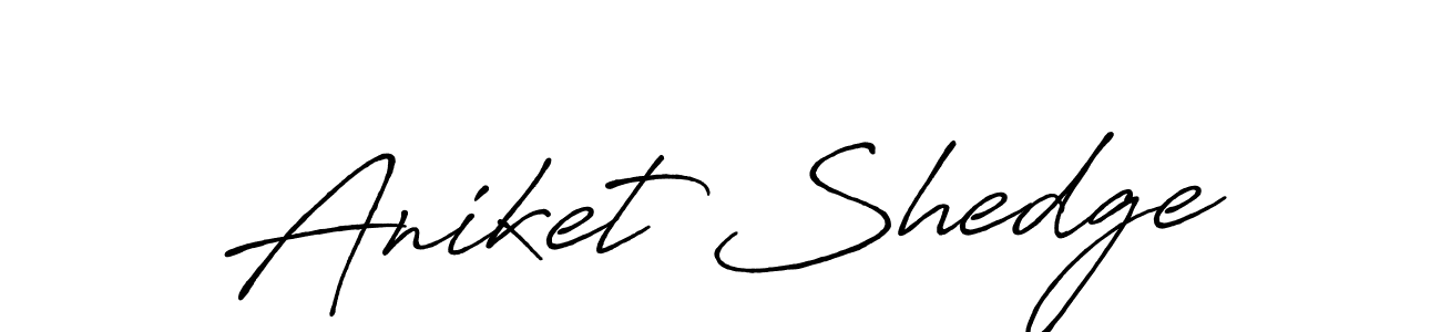 Antro_Vectra_Bolder is a professional signature style that is perfect for those who want to add a touch of class to their signature. It is also a great choice for those who want to make their signature more unique. Get Aniket Shedge name to fancy signature for free. Aniket Shedge signature style 7 images and pictures png