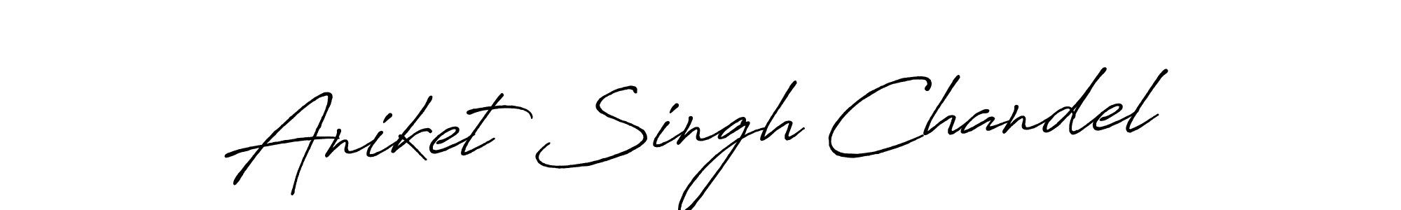 Aniket Singh Chandel stylish signature style. Best Handwritten Sign (Antro_Vectra_Bolder) for my name. Handwritten Signature Collection Ideas for my name Aniket Singh Chandel. Aniket Singh Chandel signature style 7 images and pictures png