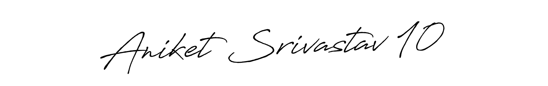 Use a signature maker to create a handwritten signature online. With this signature software, you can design (Antro_Vectra_Bolder) your own signature for name Aniket Srivastav 10. Aniket Srivastav 10 signature style 7 images and pictures png