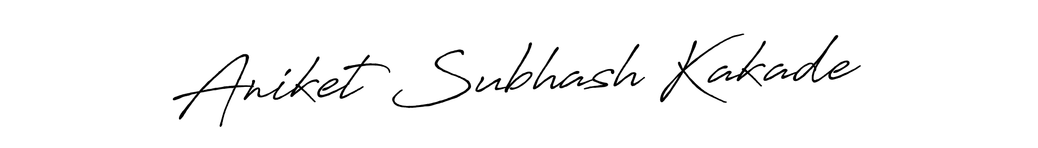 Use a signature maker to create a handwritten signature online. With this signature software, you can design (Antro_Vectra_Bolder) your own signature for name Aniket Subhash Kakade. Aniket Subhash Kakade signature style 7 images and pictures png