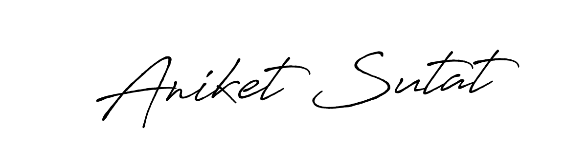 See photos of Aniket Sutat official signature by Spectra . Check more albums & portfolios. Read reviews & check more about Antro_Vectra_Bolder font. Aniket Sutat signature style 7 images and pictures png