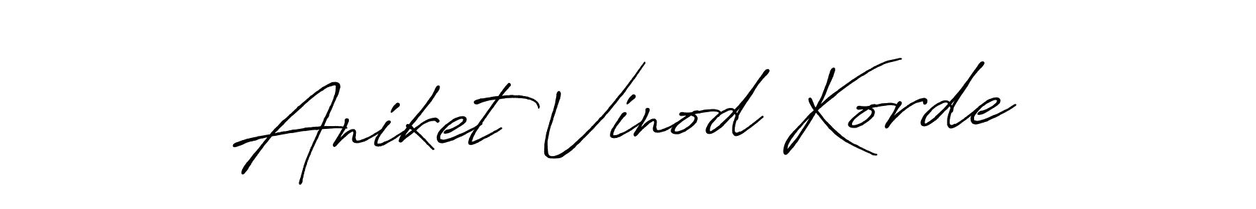 This is the best signature style for the Aniket Vinod Korde name. Also you like these signature font (Antro_Vectra_Bolder). Mix name signature. Aniket Vinod Korde signature style 7 images and pictures png