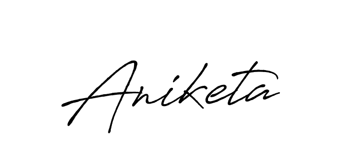 Also we have Aniketa name is the best signature style. Create professional handwritten signature collection using Antro_Vectra_Bolder autograph style. Aniketa signature style 7 images and pictures png