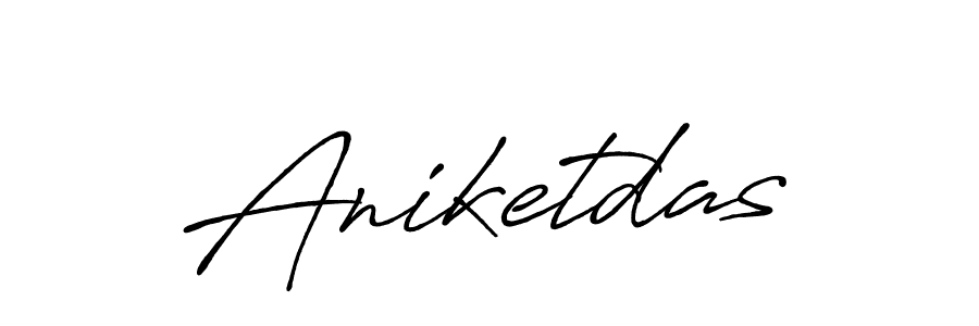 How to make Aniketdas name signature. Use Antro_Vectra_Bolder style for creating short signs online. This is the latest handwritten sign. Aniketdas signature style 7 images and pictures png