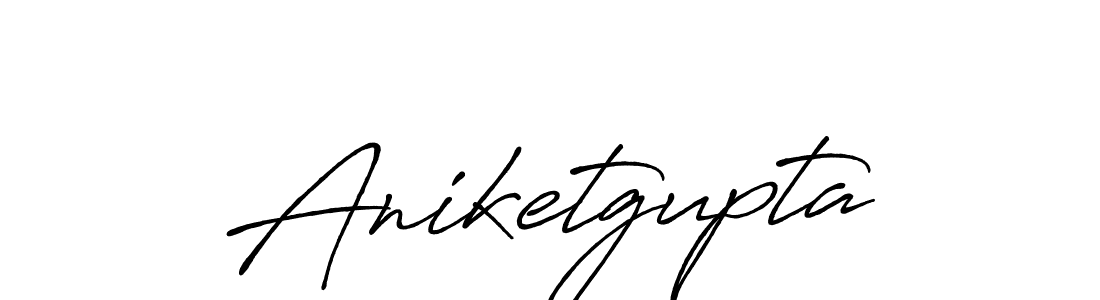 Use a signature maker to create a handwritten signature online. With this signature software, you can design (Antro_Vectra_Bolder) your own signature for name Aniketgupta. Aniketgupta signature style 7 images and pictures png