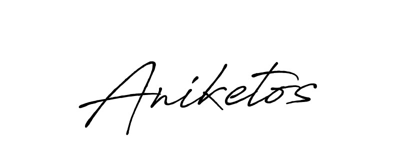 Design your own signature with our free online signature maker. With this signature software, you can create a handwritten (Antro_Vectra_Bolder) signature for name Aniketos. Aniketos signature style 7 images and pictures png