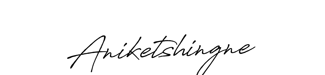 Create a beautiful signature design for name Aniketshingne. With this signature (Antro_Vectra_Bolder) fonts, you can make a handwritten signature for free. Aniketshingne signature style 7 images and pictures png