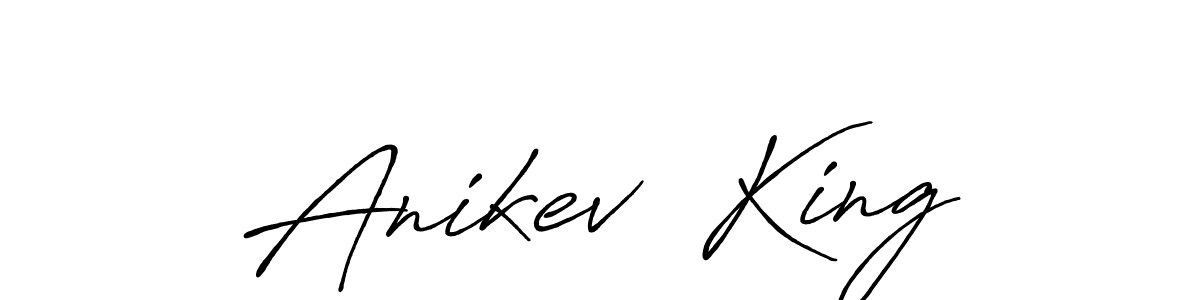 This is the best signature style for the Anikev  King name. Also you like these signature font (Antro_Vectra_Bolder). Mix name signature. Anikev  King signature style 7 images and pictures png