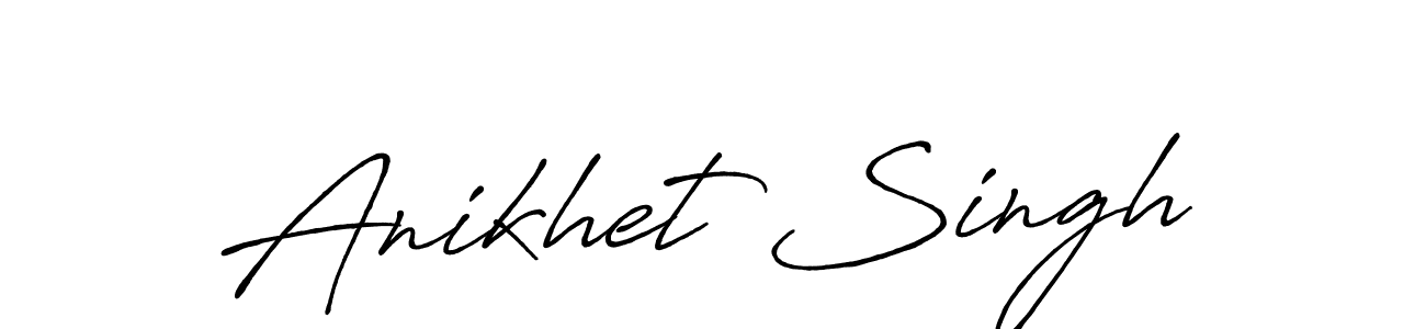 The best way (Antro_Vectra_Bolder) to make a short signature is to pick only two or three words in your name. The name Anikhet Singh include a total of six letters. For converting this name. Anikhet Singh signature style 7 images and pictures png