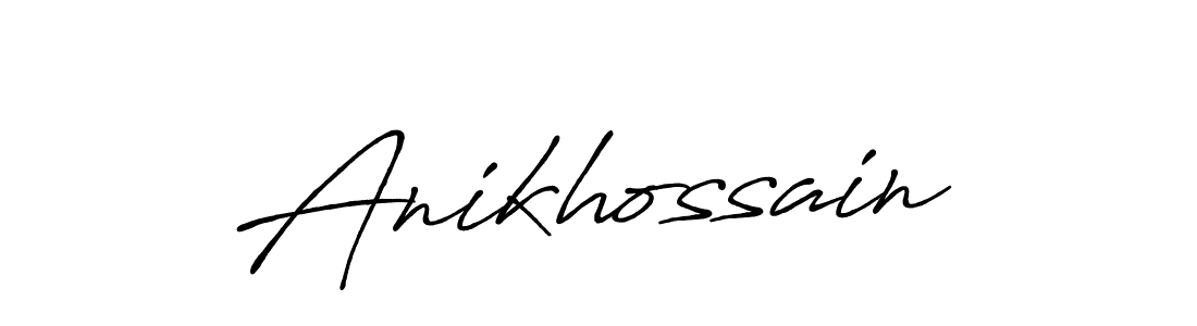 Make a beautiful signature design for name Anikhossain. With this signature (Antro_Vectra_Bolder) style, you can create a handwritten signature for free. Anikhossain signature style 7 images and pictures png