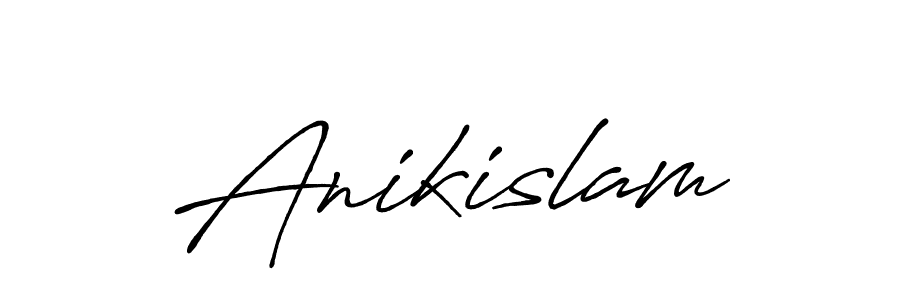 Make a beautiful signature design for name Anikislam. With this signature (Antro_Vectra_Bolder) style, you can create a handwritten signature for free. Anikislam signature style 7 images and pictures png