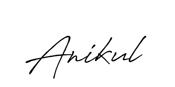 How to make Anikul signature? Antro_Vectra_Bolder is a professional autograph style. Create handwritten signature for Anikul name. Anikul signature style 7 images and pictures png
