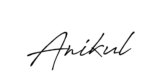 How to make Anikul signature? Antro_Vectra_Bolder is a professional autograph style. Create handwritten signature for Anikul name. Anikul signature style 7 images and pictures png