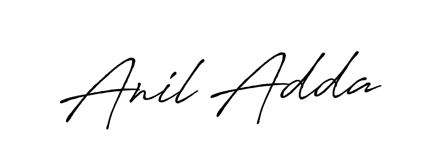 It looks lik you need a new signature style for name Anil Adda. Design unique handwritten (Antro_Vectra_Bolder) signature with our free signature maker in just a few clicks. Anil Adda signature style 7 images and pictures png