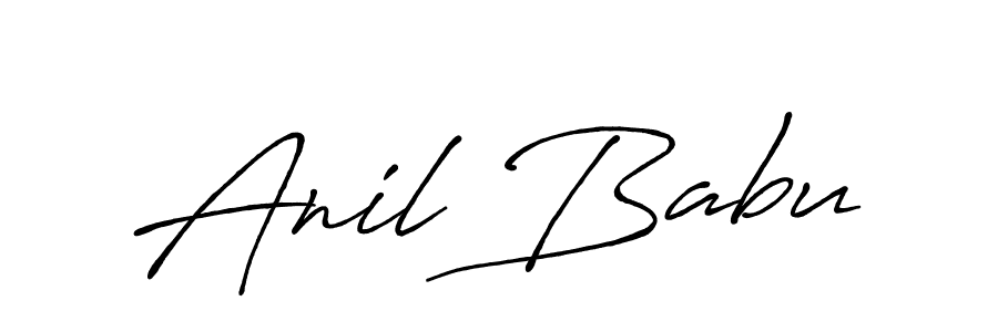 Create a beautiful signature design for name Anil Babu. With this signature (Antro_Vectra_Bolder) fonts, you can make a handwritten signature for free. Anil Babu signature style 7 images and pictures png