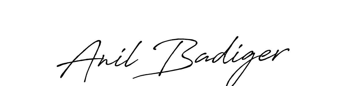 Also You can easily find your signature by using the search form. We will create Anil Badiger name handwritten signature images for you free of cost using Antro_Vectra_Bolder sign style. Anil Badiger signature style 7 images and pictures png