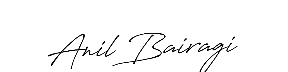 Also we have Anil Bairagi name is the best signature style. Create professional handwritten signature collection using Antro_Vectra_Bolder autograph style. Anil Bairagi signature style 7 images and pictures png