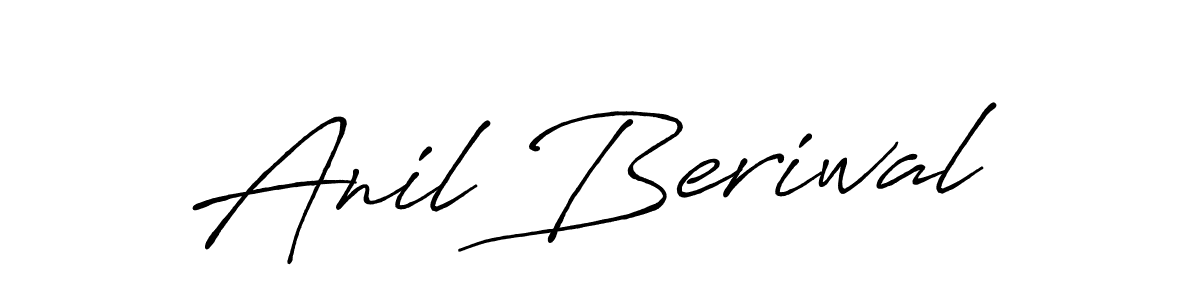 Design your own signature with our free online signature maker. With this signature software, you can create a handwritten (Antro_Vectra_Bolder) signature for name Anil Beriwal. Anil Beriwal signature style 7 images and pictures png