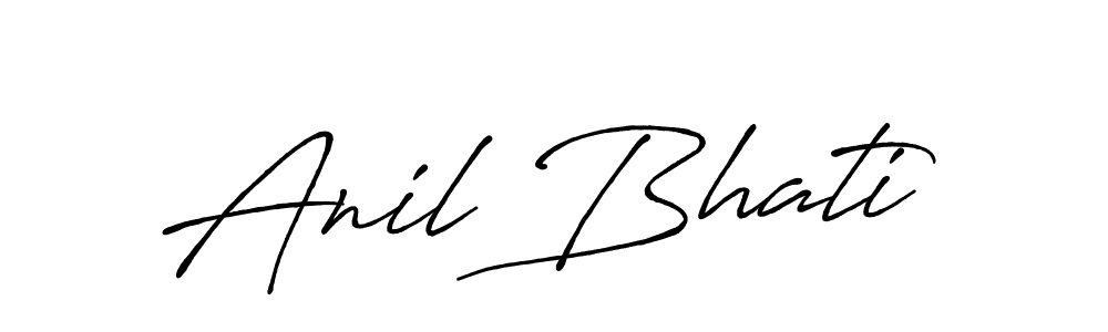 Antro_Vectra_Bolder is a professional signature style that is perfect for those who want to add a touch of class to their signature. It is also a great choice for those who want to make their signature more unique. Get Anil Bhati name to fancy signature for free. Anil Bhati signature style 7 images and pictures png