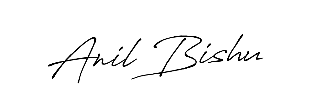Use a signature maker to create a handwritten signature online. With this signature software, you can design (Antro_Vectra_Bolder) your own signature for name Anil Bishu. Anil Bishu signature style 7 images and pictures png