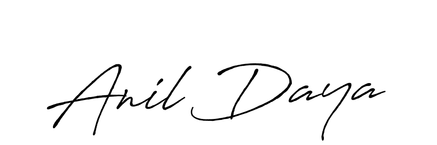 Design your own signature with our free online signature maker. With this signature software, you can create a handwritten (Antro_Vectra_Bolder) signature for name Anil Daya. Anil Daya signature style 7 images and pictures png