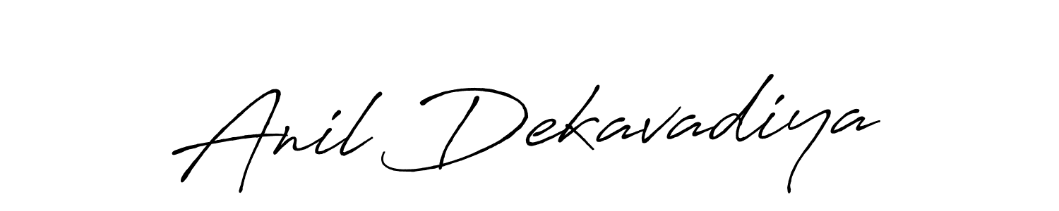 Also we have Anil Dekavadiya name is the best signature style. Create professional handwritten signature collection using Antro_Vectra_Bolder autograph style. Anil Dekavadiya signature style 7 images and pictures png