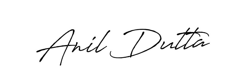 Design your own signature with our free online signature maker. With this signature software, you can create a handwritten (Antro_Vectra_Bolder) signature for name Anil Dutta. Anil Dutta signature style 7 images and pictures png