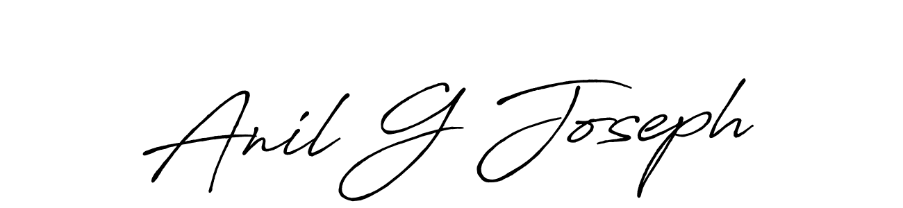 Design your own signature with our free online signature maker. With this signature software, you can create a handwritten (Antro_Vectra_Bolder) signature for name Anil G Joseph. Anil G Joseph signature style 7 images and pictures png