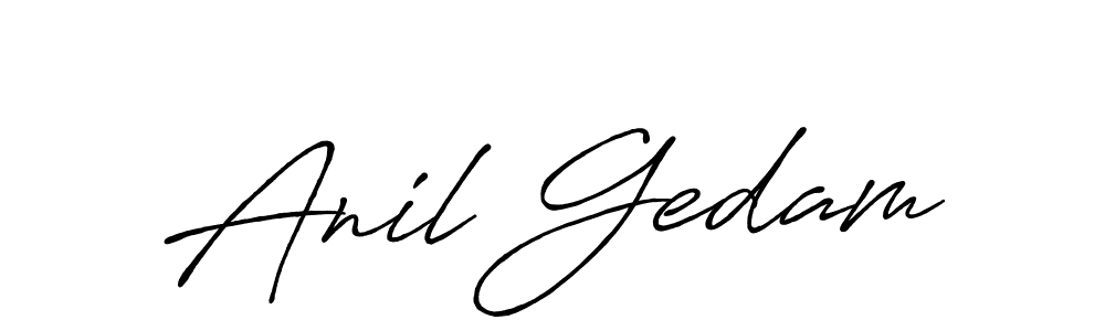Similarly Antro_Vectra_Bolder is the best handwritten signature design. Signature creator online .You can use it as an online autograph creator for name Anil Gedam. Anil Gedam signature style 7 images and pictures png
