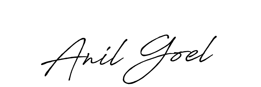 Make a beautiful signature design for name Anil Goel. With this signature (Antro_Vectra_Bolder) style, you can create a handwritten signature for free. Anil Goel signature style 7 images and pictures png