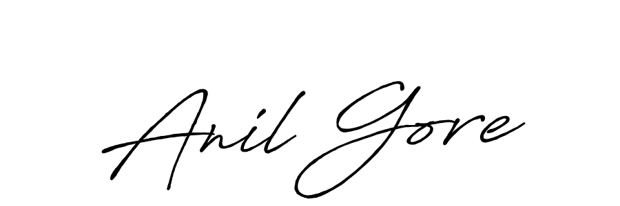 Create a beautiful signature design for name Anil Gore. With this signature (Antro_Vectra_Bolder) fonts, you can make a handwritten signature for free. Anil Gore signature style 7 images and pictures png