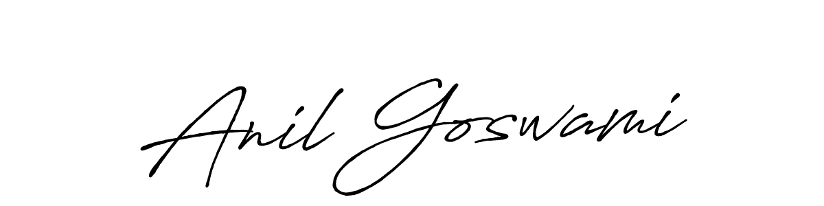 Use a signature maker to create a handwritten signature online. With this signature software, you can design (Antro_Vectra_Bolder) your own signature for name Anil Goswami. Anil Goswami signature style 7 images and pictures png