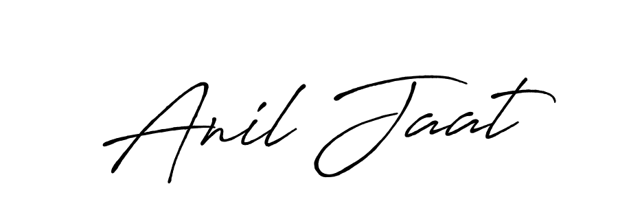 How to make Anil Jaat name signature. Use Antro_Vectra_Bolder style for creating short signs online. This is the latest handwritten sign. Anil Jaat signature style 7 images and pictures png