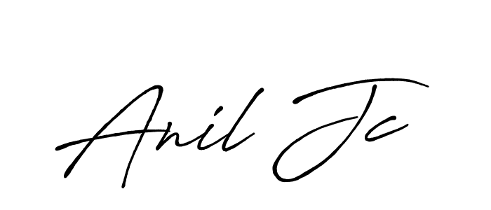 Create a beautiful signature design for name Anil Jc. With this signature (Antro_Vectra_Bolder) fonts, you can make a handwritten signature for free. Anil Jc signature style 7 images and pictures png